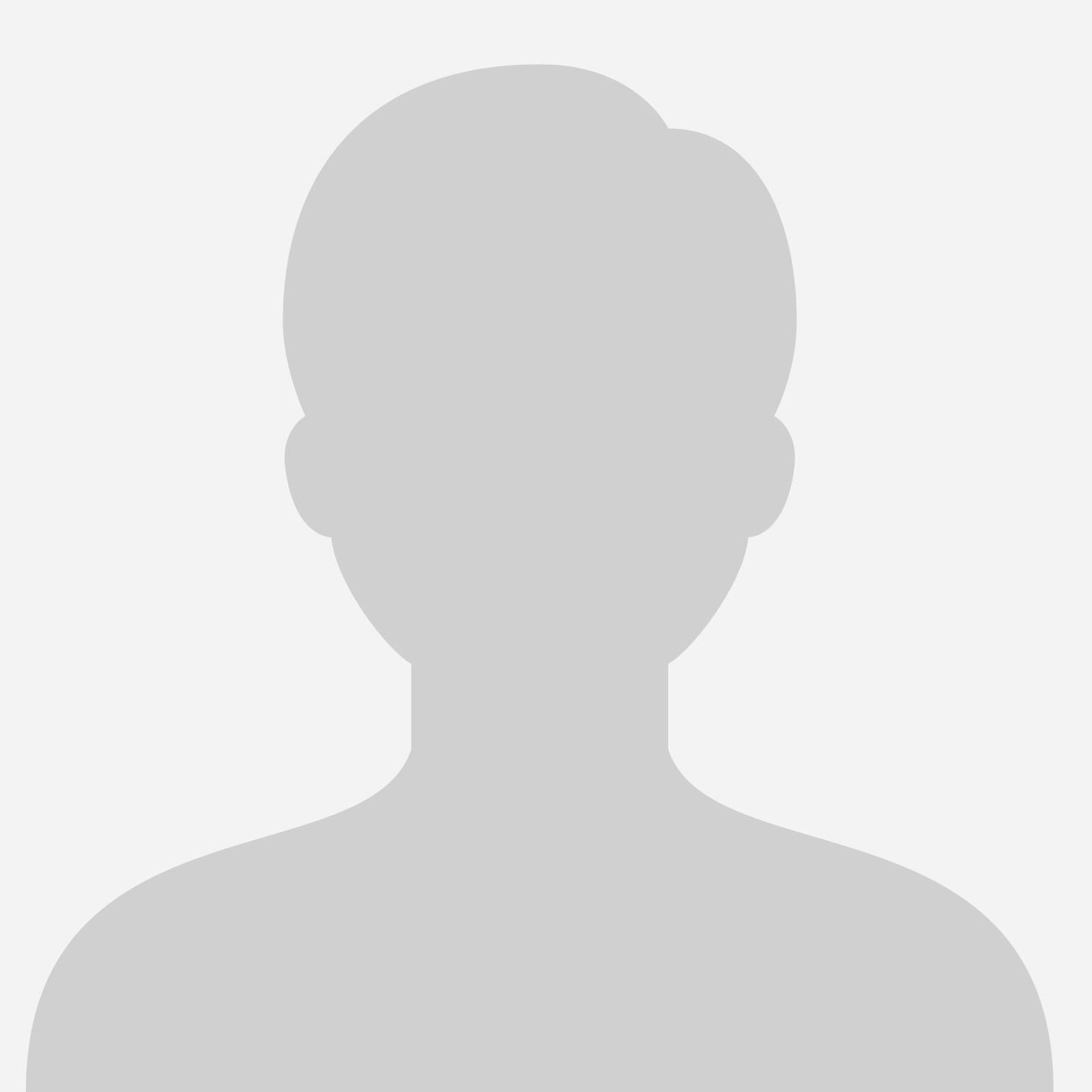An empty silhouette of a user profile image